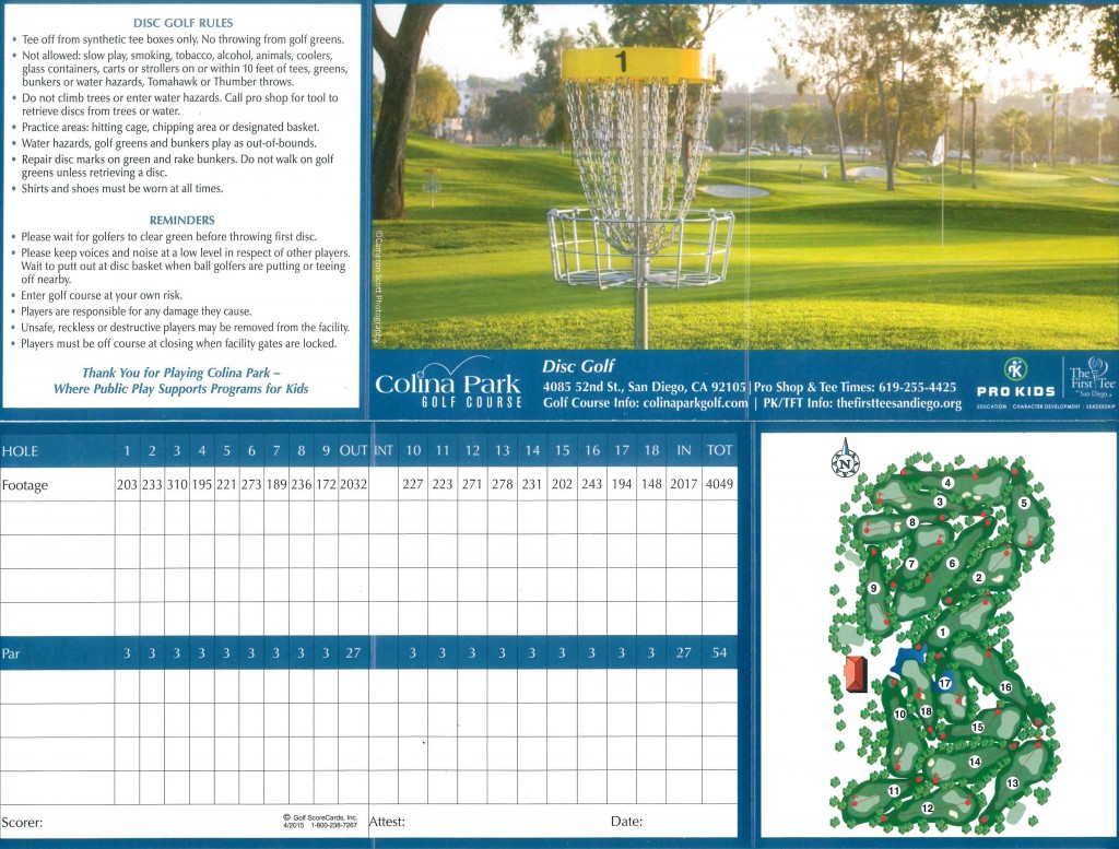 Disc-Golf-scorecard